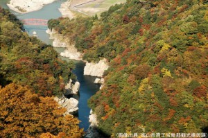 神通峡の紅葉